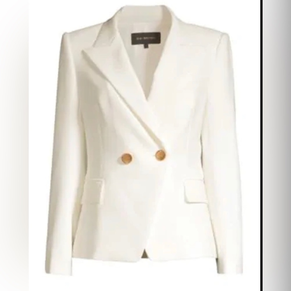 Kobi Halperin Cream Blazer with Gold Buttons